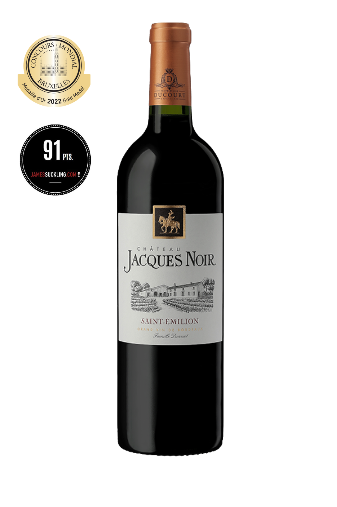 CHÂTEAU JACQUES NOIR - AOC SAINT EMILION - 2019 - 6 Bouteilles x 17,60€