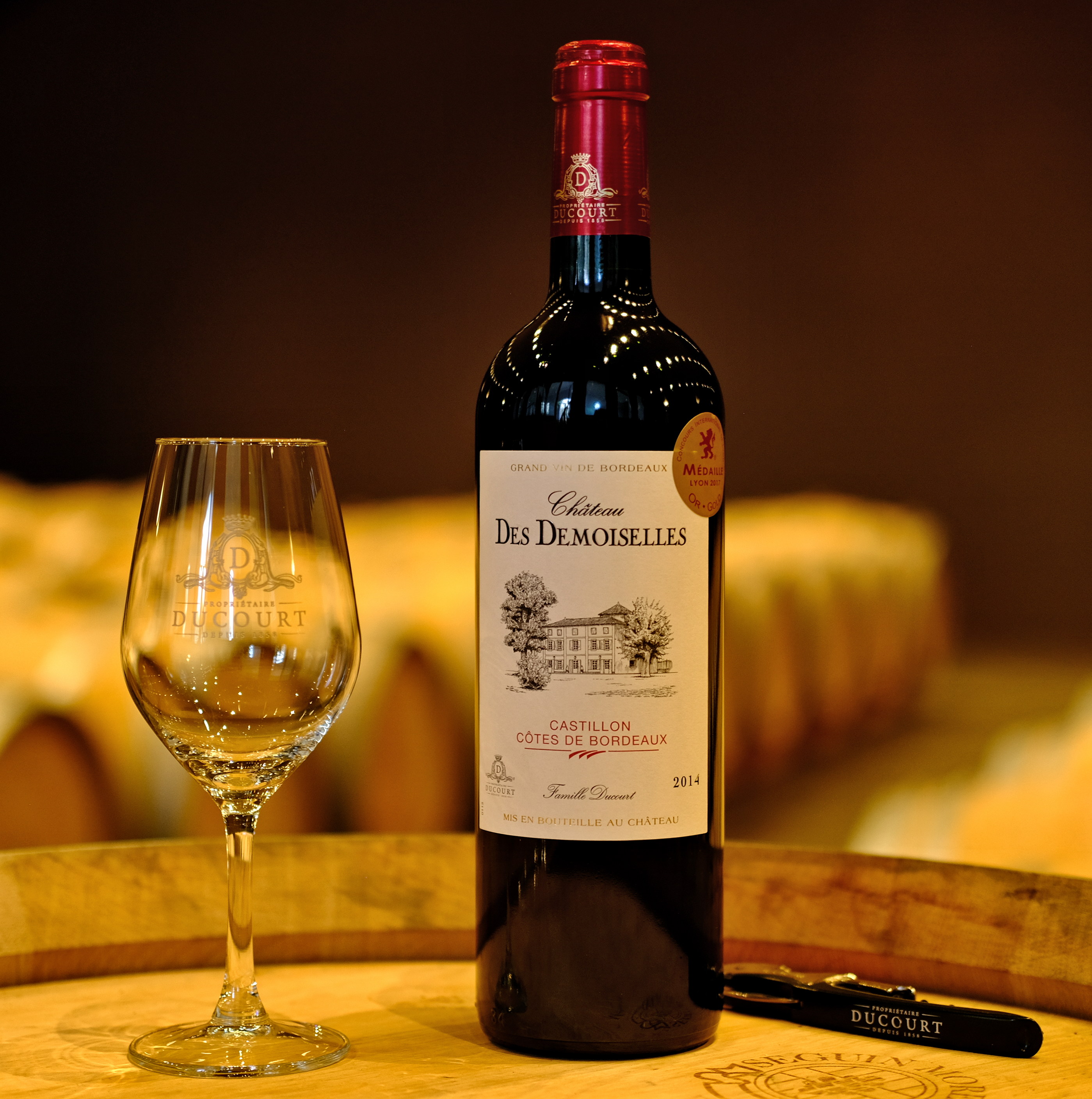 CHÂTEAU DES DEMOISELLES ROUGE - AOC CASTILLON COTES DE BORDEAUX - 2015 - 6 bouteilles x 10,95€